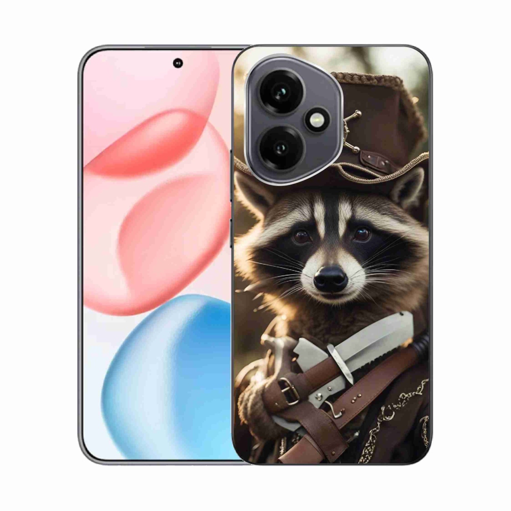 Gélový kryt mmCase na Honor 400 - mýval v uniforme