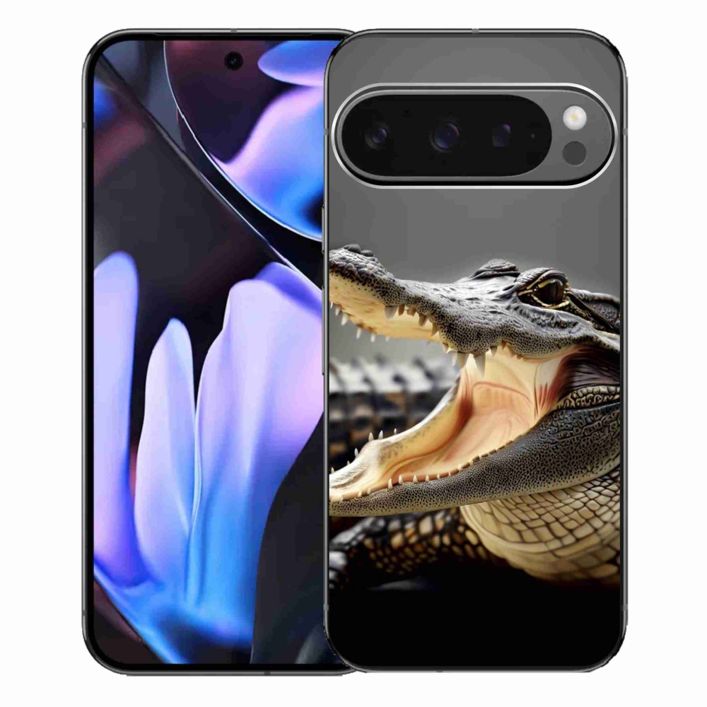 Gélový kryt mmCase na Google Pixel 9 Pro XL - krokodíl