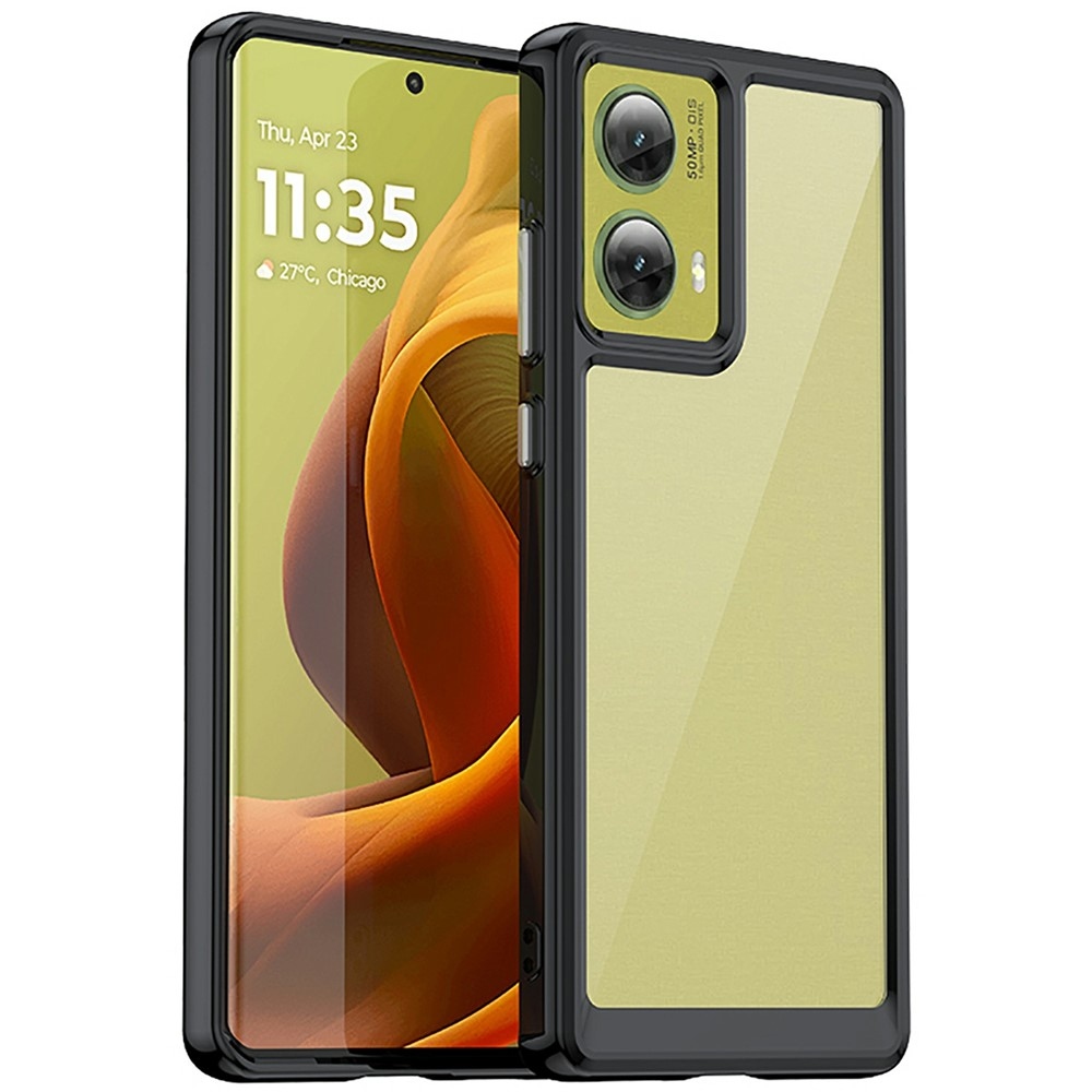 Gélový obal s pevným chrbtom na Motorola Moto G85 5G - čierny