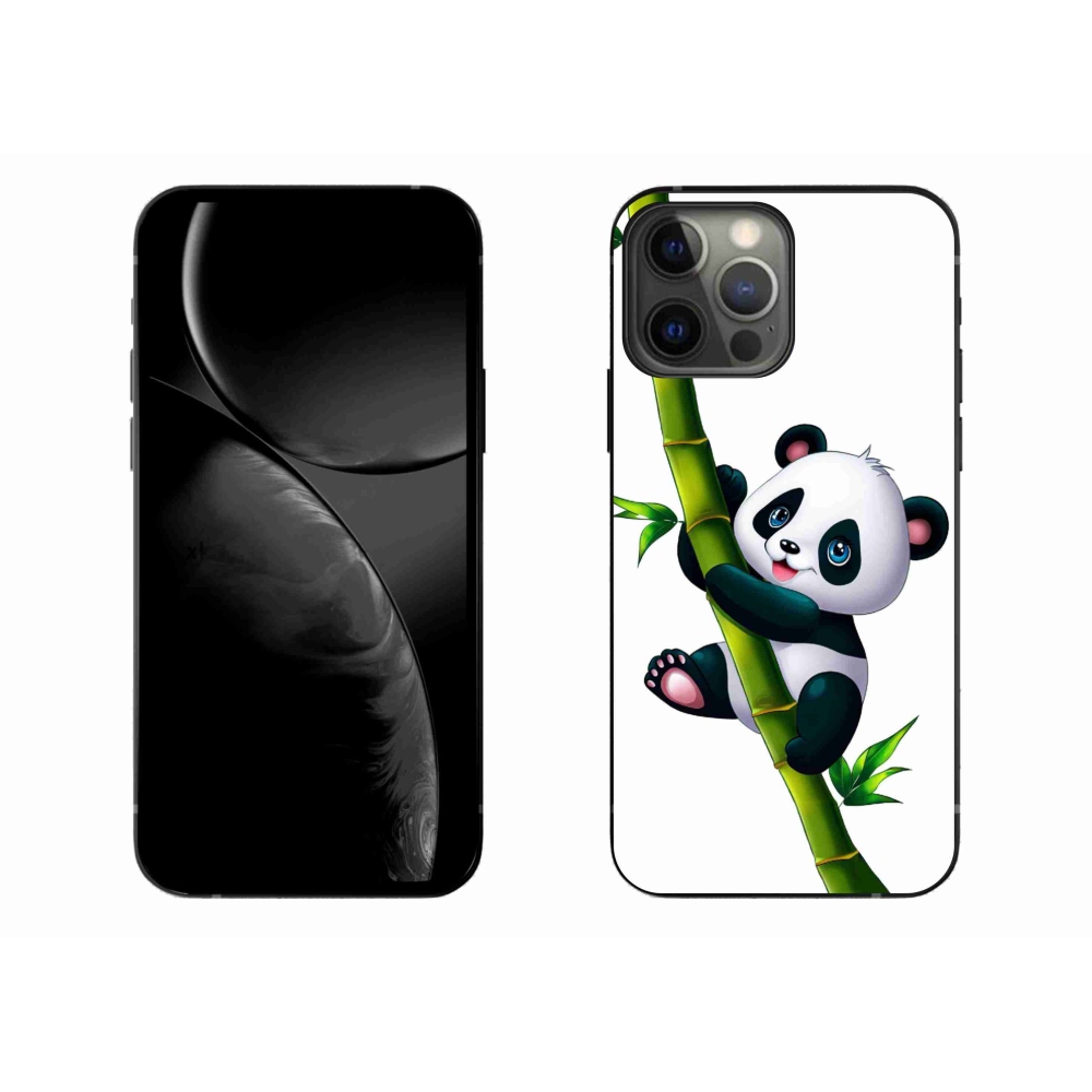 Gélový kryt mmCase na iPhone 13 Pro Max 6.7 - panda na bambuse