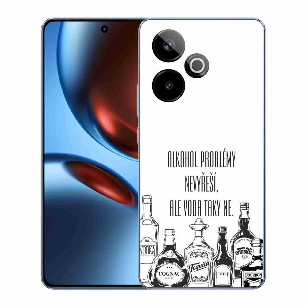 Gélový kryt mmCase na Realme GT 7 5G/GT 7T 5G - vtipný text biele pozadie