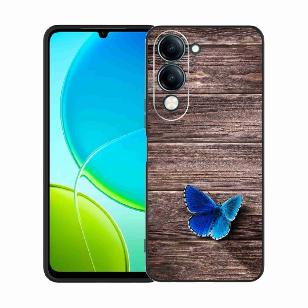 Gélový kryt mmCase na Vivo Y29s 5G - modrý motýľ 1