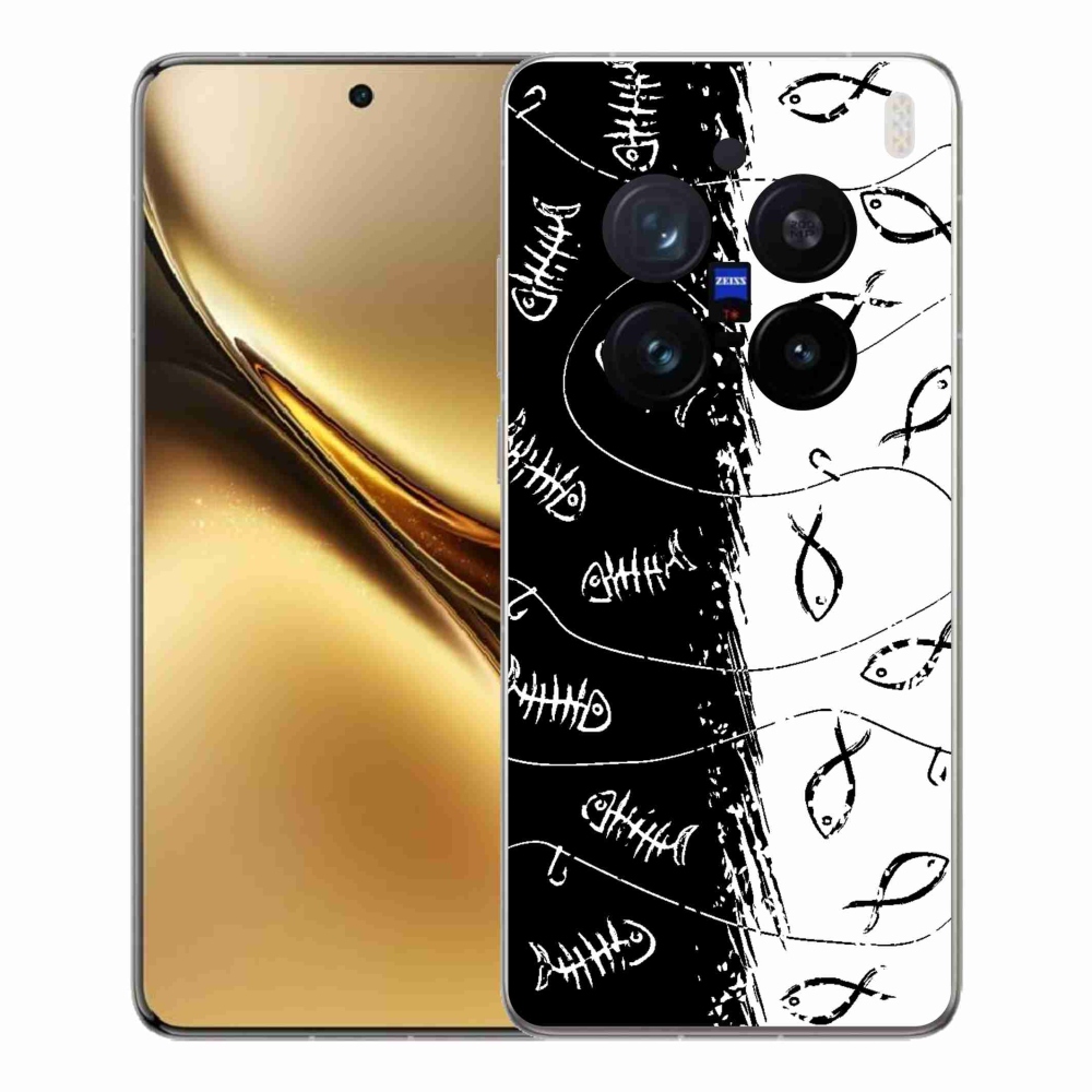 Gélový kryt mmCase na Vivo X200 Pro 5G - kostry a rybky