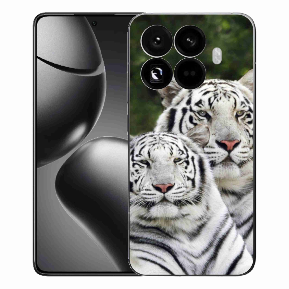 Gélový kryt mmCase na Xiaomi 15T Pro - bieli tigre