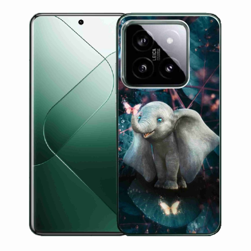 Gélový kryt mmCase na Xiaomi 14 - roztomilý slon