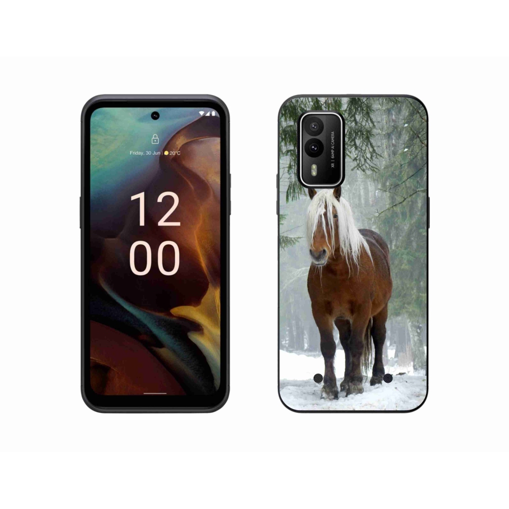 Gélový obal mmCase na Nokia XR21 - kôň v lese