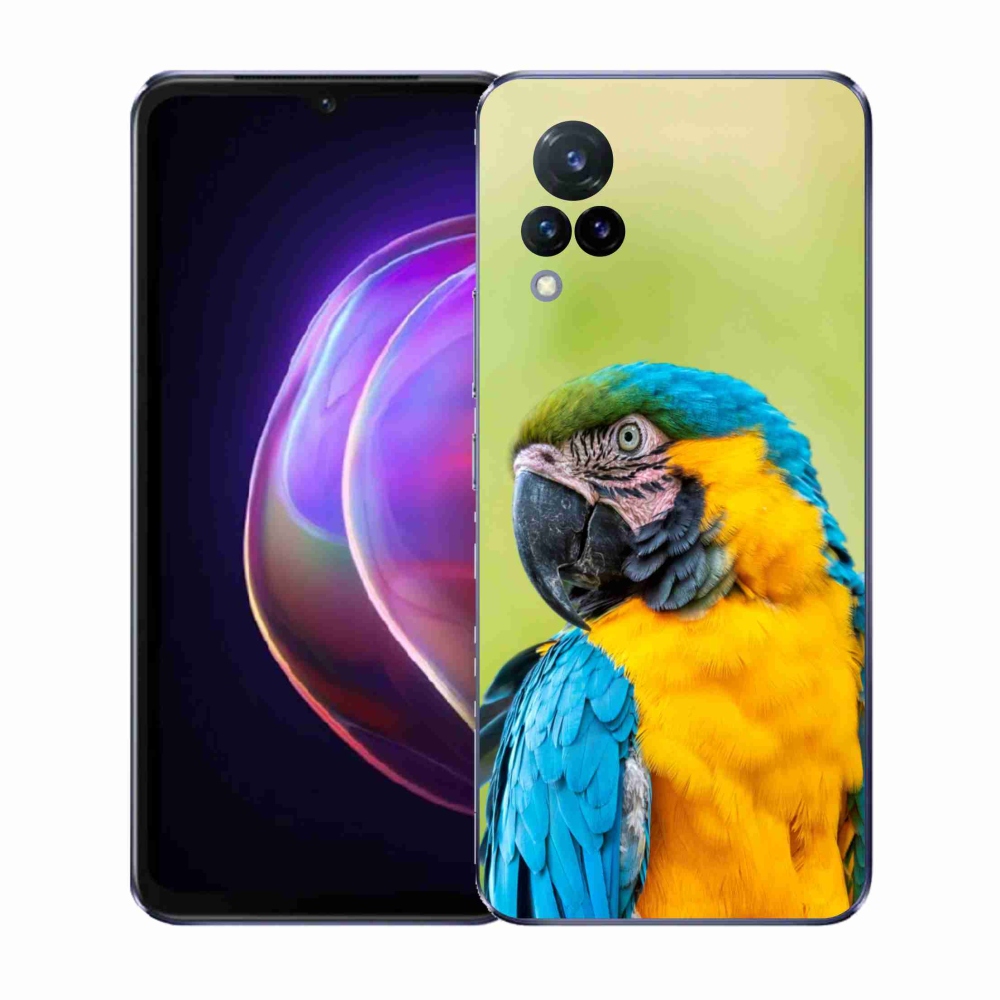 Gélový kryt mmCase na Vivo V21 4G/5G - papagáj ara 2
