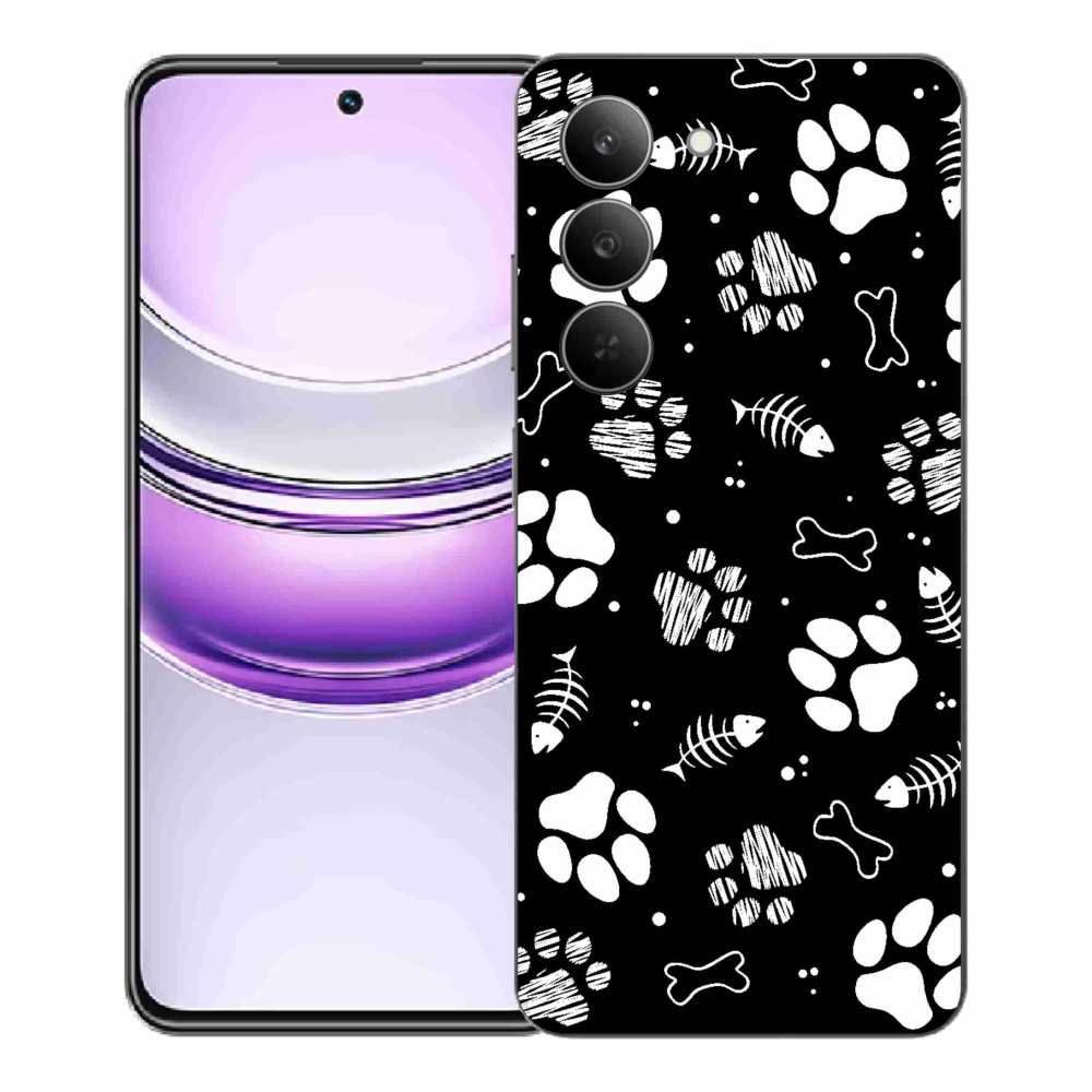 Gélový kryt mmCase na Realme 14x 5G - psie labky