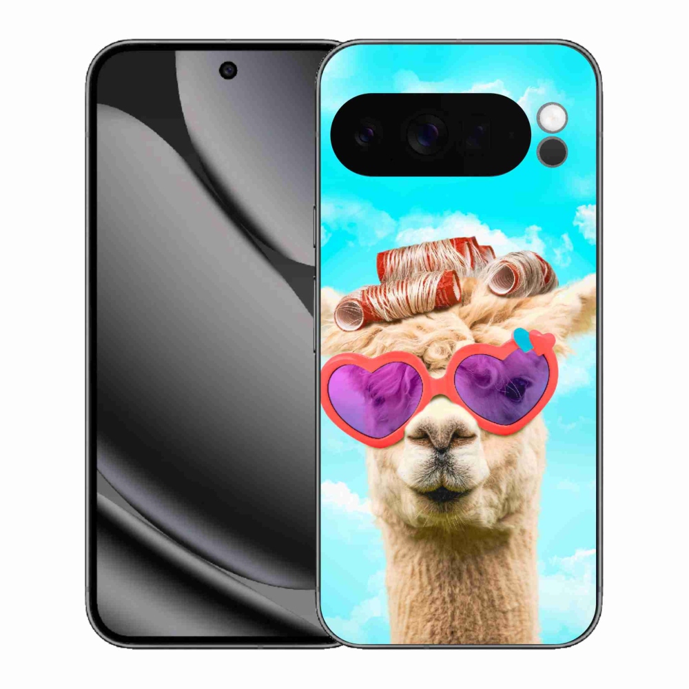 Gélový kryt mmCase na Google Pixel 10 Pro XL - lama s okuliarmi