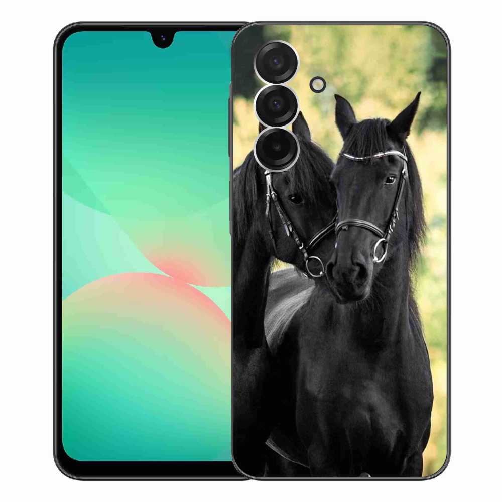 Gélový kryt mmCase na Samsung Galaxy A26 5G - dva čierne kone