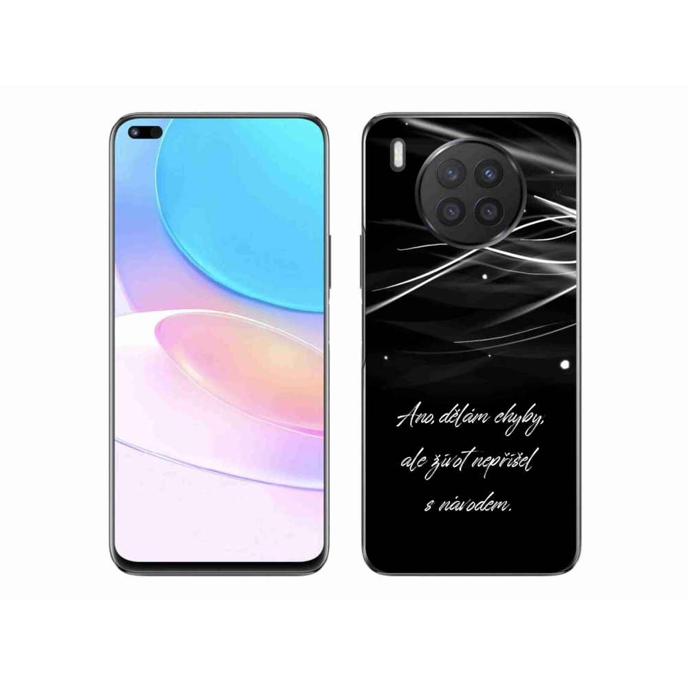 Gélový kryt mmCase na Honor 50 Lite - citát čierne pozadie