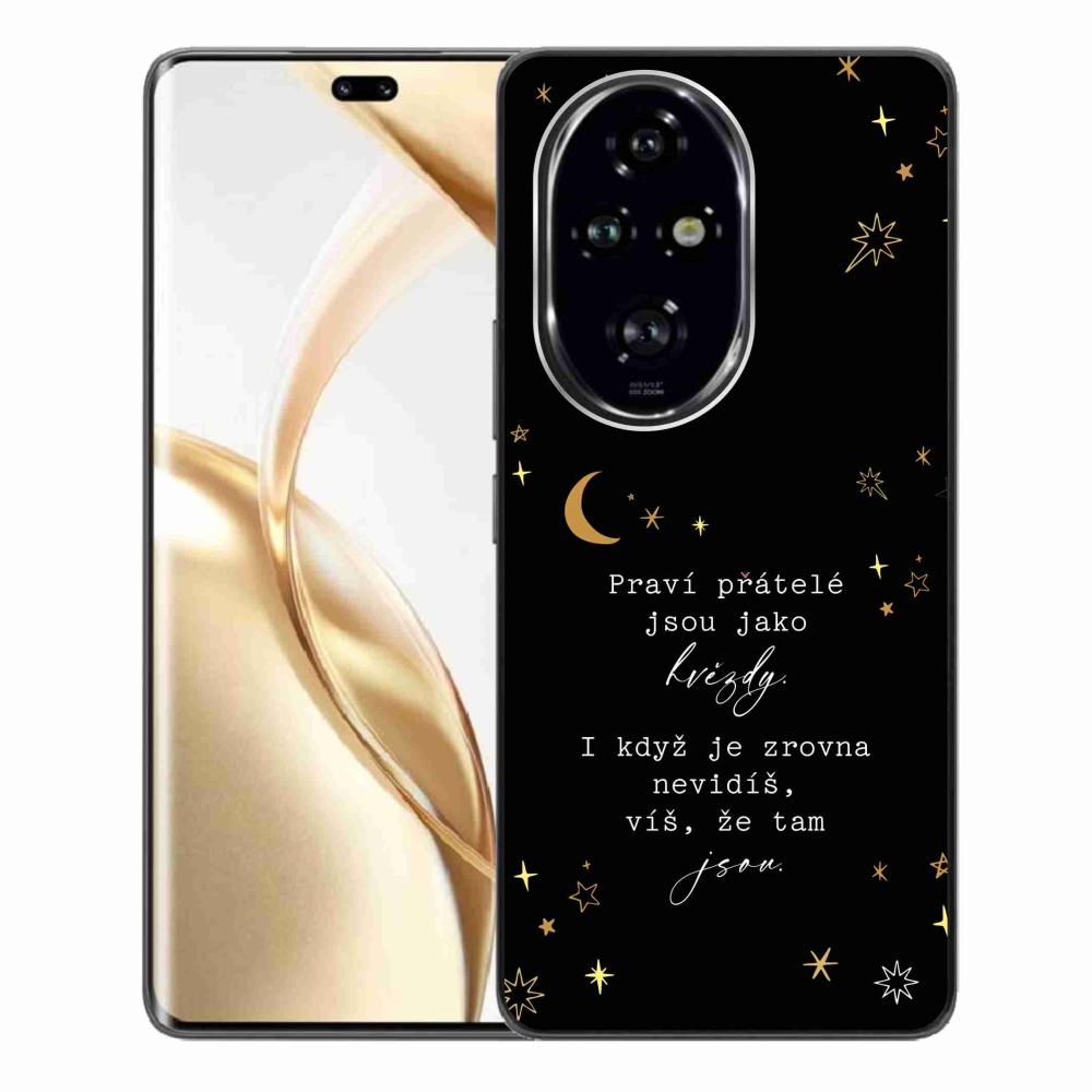Gélový kryt mmCase na Honor 200 Pro 5G - citát 6 čierne pozadie