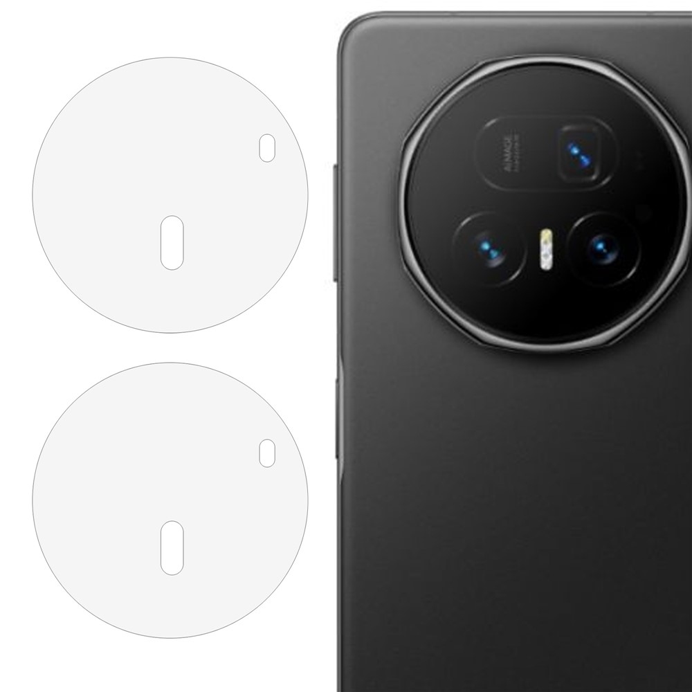 2.5D sklo šošovky fotoaparátu na mobil Honor Magic V5 - čierne 2ks