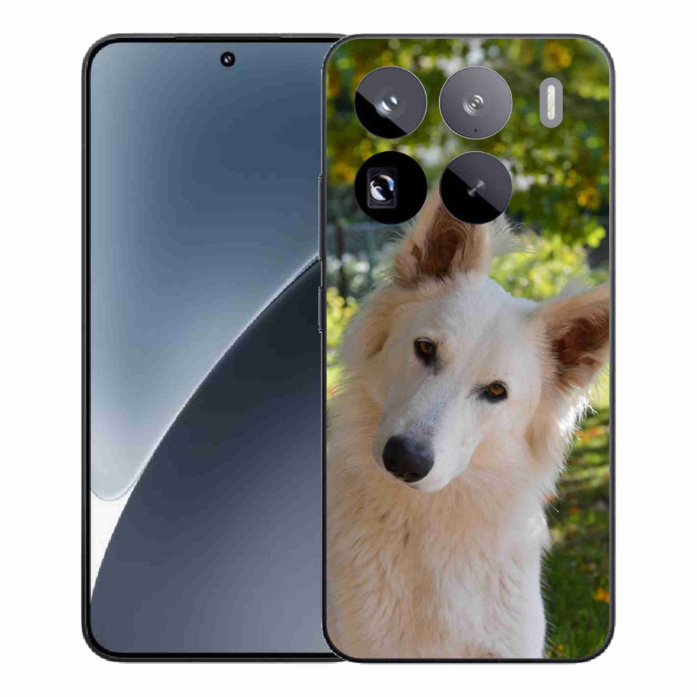 Gélový kryt mmCase na Xiaomi 15 Pro - biely švajčiarsky ovčiak 1
