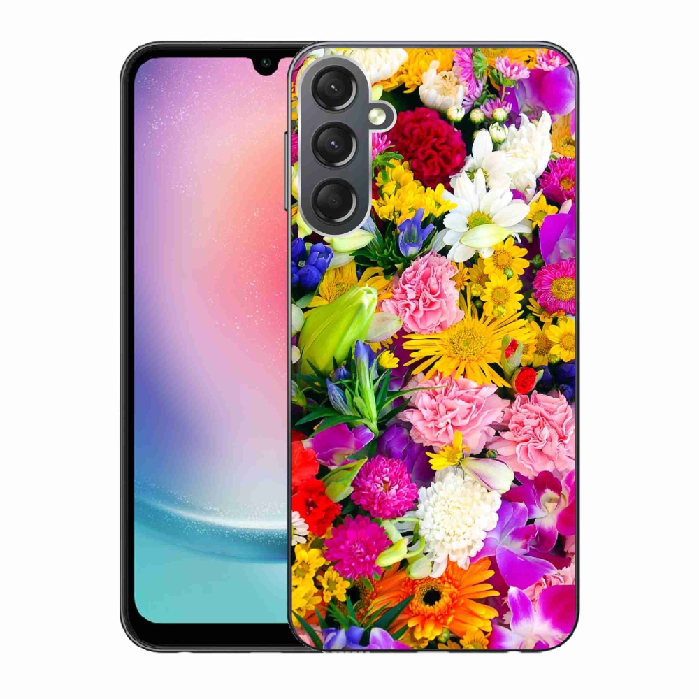 Gélový kryt mmCase na Samsung Galaxy A24 - kvety 12