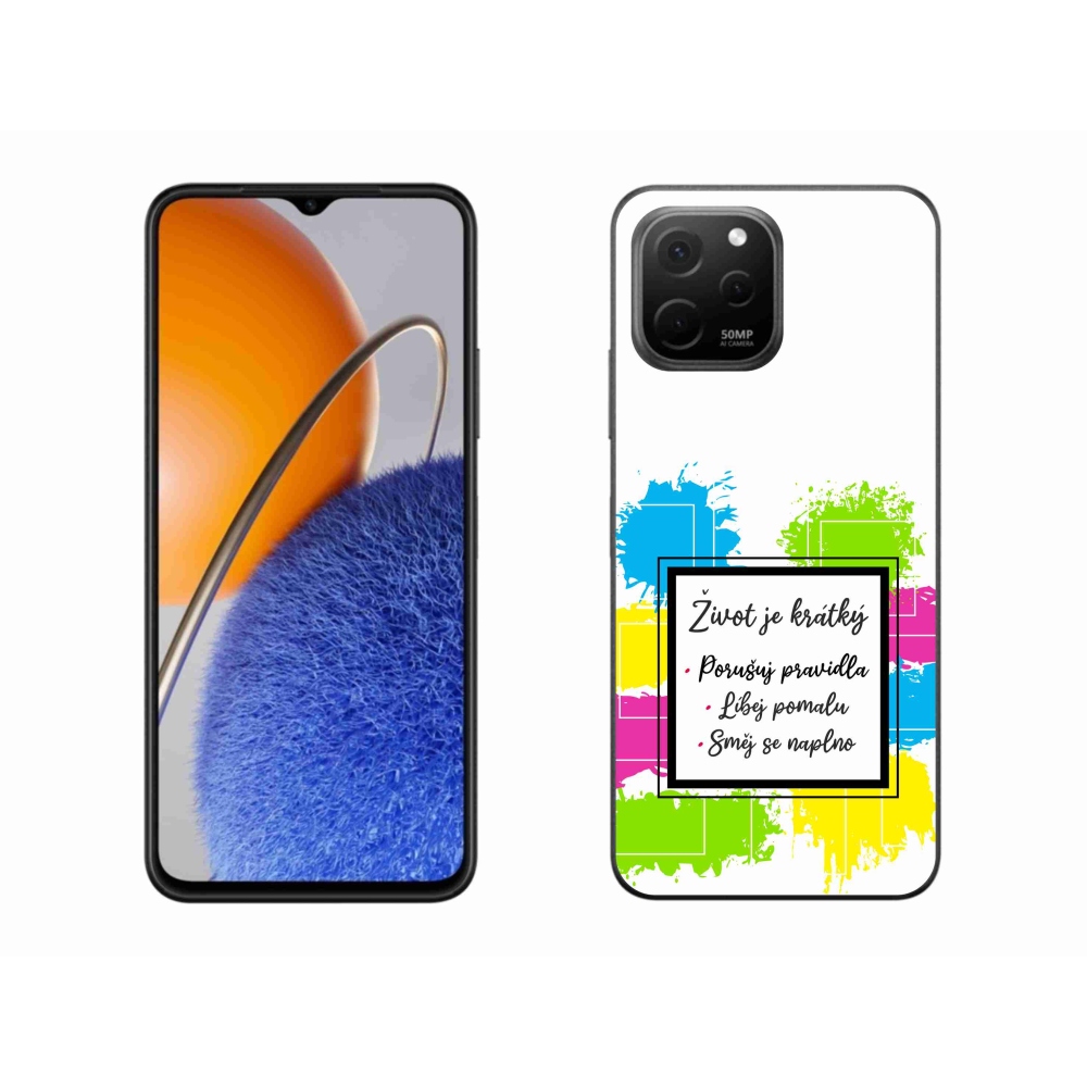 Gélový kryt mmCase na Huawei Nova Y61 - citát 5 biele pozadie