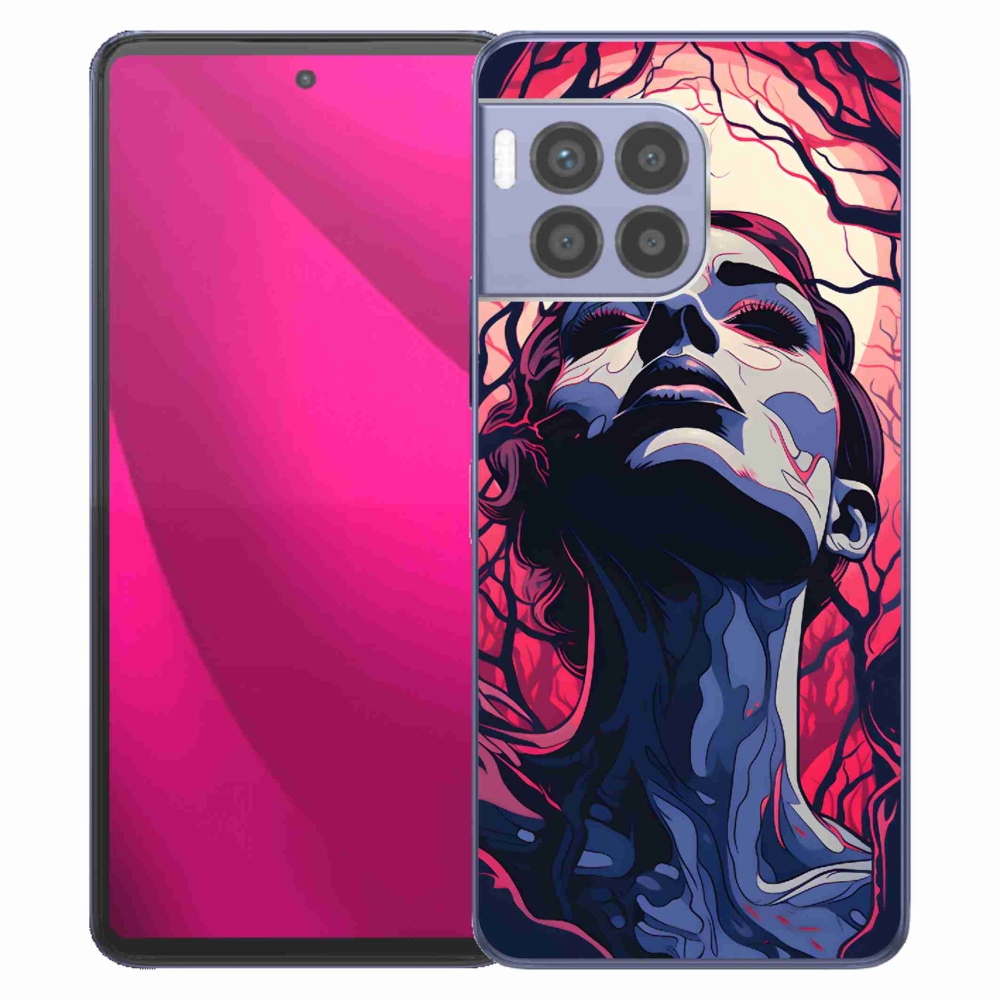 Gélový kryt mmCase na T-Mobile T Phone 2 Pro - abstraktná tvár