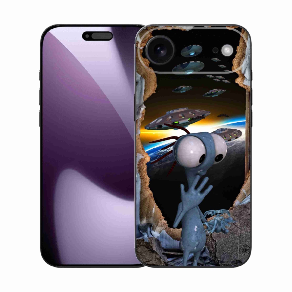 Gélový kryt mmCase na iPhone 17 Air - mimozemšťan