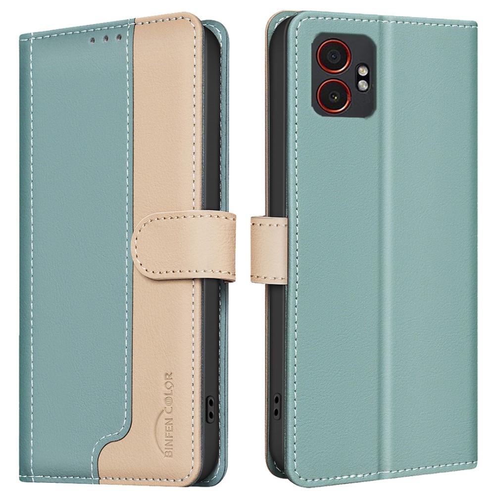 BNF DUO knižkové púzdro na Samsung Galaxy Xcover 7 Pro - zelené