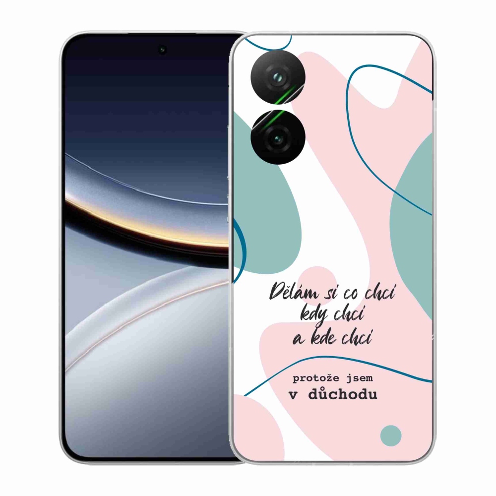 Gélový kryt mmCase na Xiaomi Poco F7 5G - vtipný text 10 biele pozadie