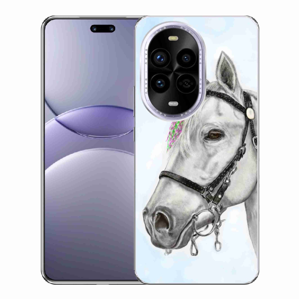 Gélový kryt mmCase na Huawei Nova 13 Pro 5G - biely kôň 1
