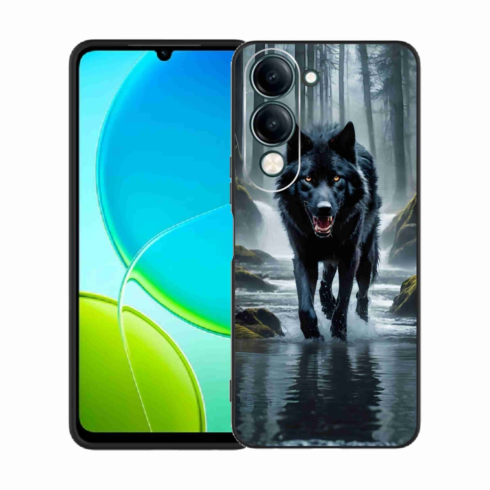 Gélový kryt mmCase na Vivo Y29s 5G - čierny vlk