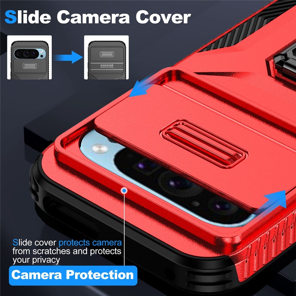 Lids odolný kryt na Google Pixel 10 Pro/9 Pro/9 - červený