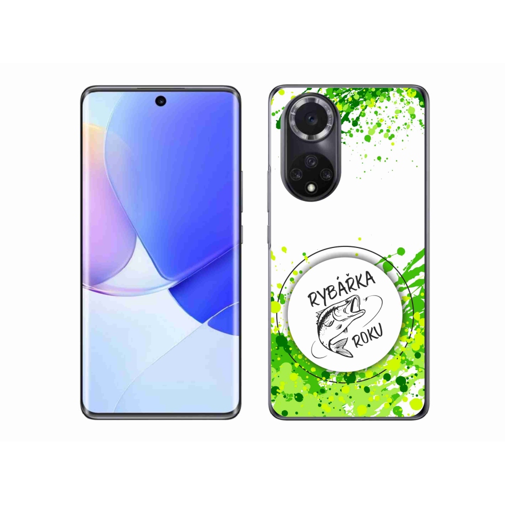 Gélový kryt mmCase na Huawei Nova 9 - rybárka roku biele pozadie