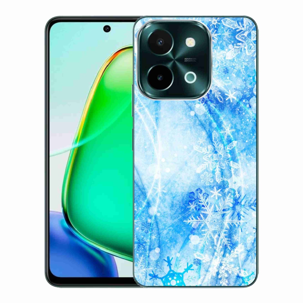 Gélový kryt mmCase na Vivo Y28 - snehové vločky
