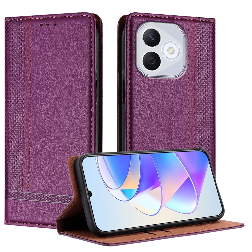 L-Shaped knižkové puzdro na Honor 400 Lite - fialové