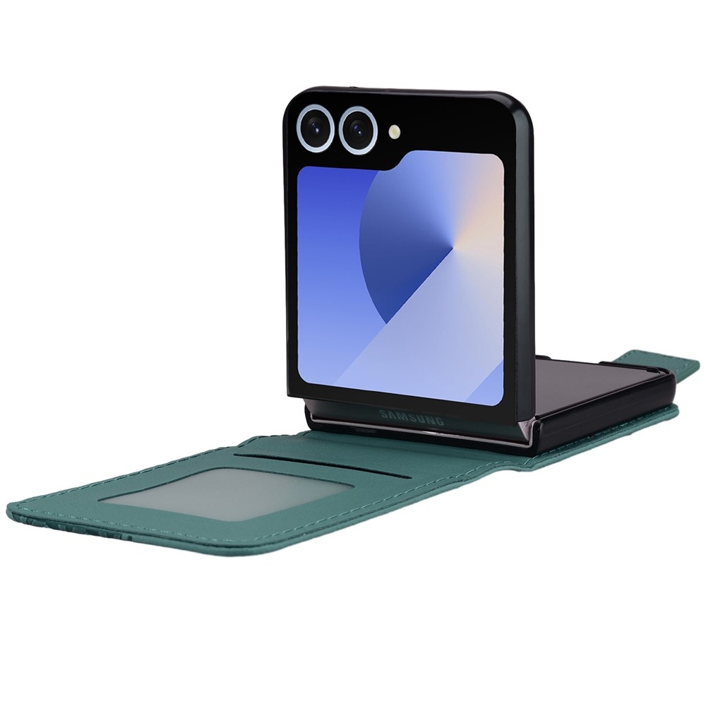 Gridy knižkové púzdro na Samsung Galaxy Z Flip7 5G - zelené