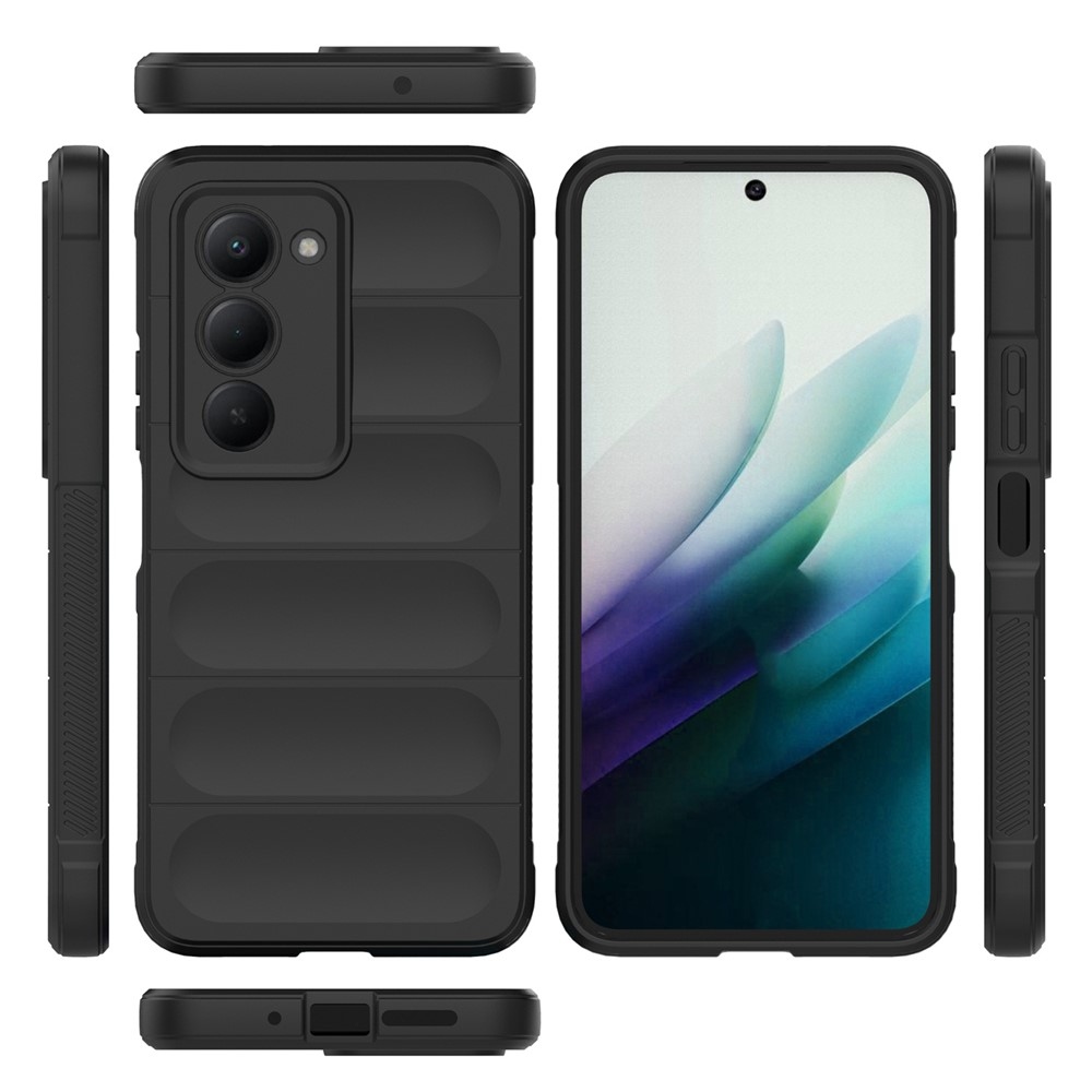 Rugg odolný gélový obal na Xiaomi Redmi 15 4G (171mm) - čierny