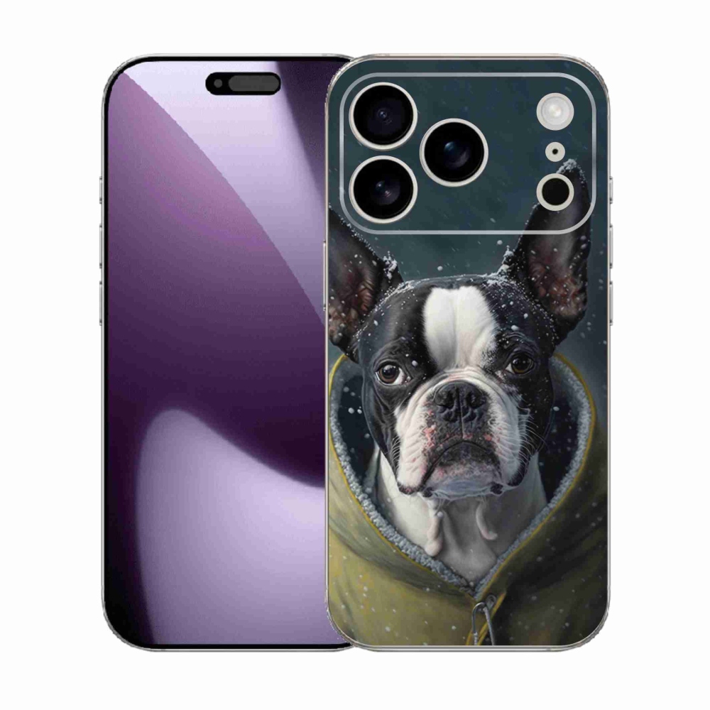 Gélový kryt mmCase na iPhone 17 Pro - buldoček