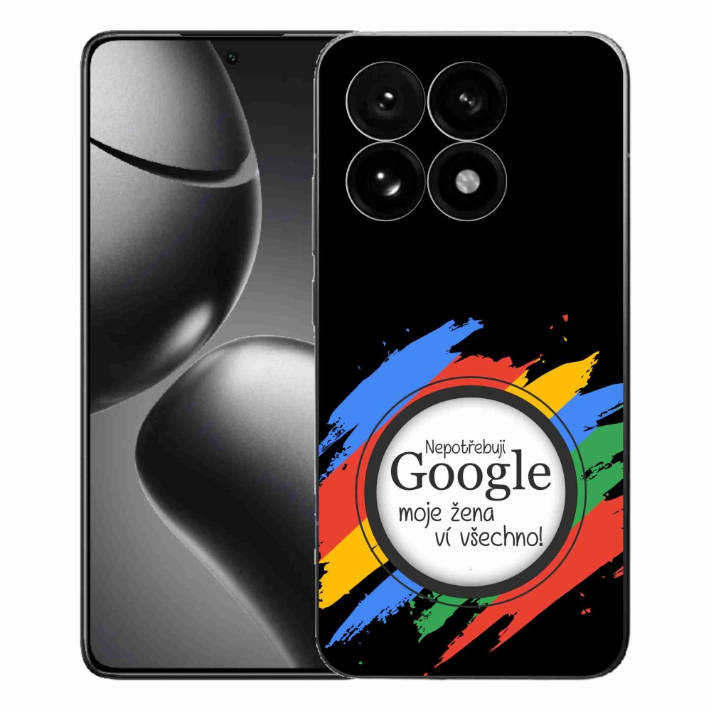 Gélový kryt mmCase na Xiaomi 15T - žena vie všetko čierne pozadie