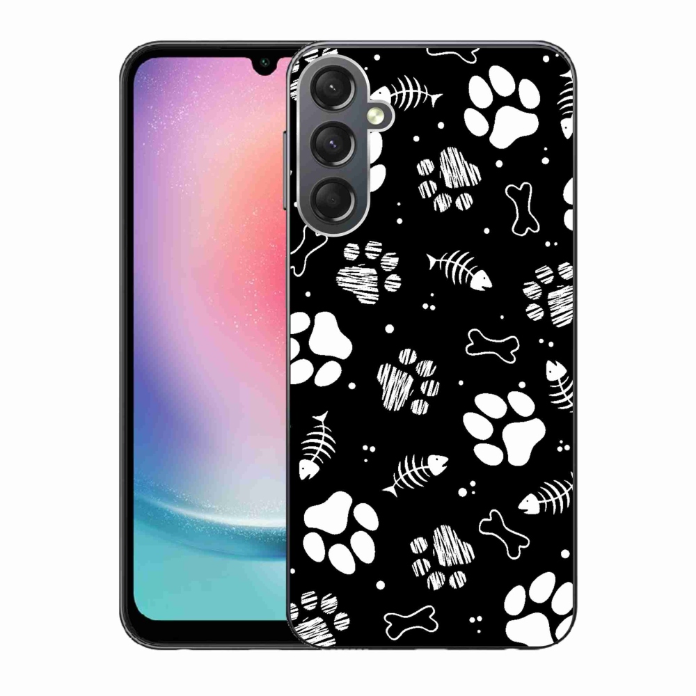 Gélový kryt mmCase na Samsung Galaxy A24 - psie labky