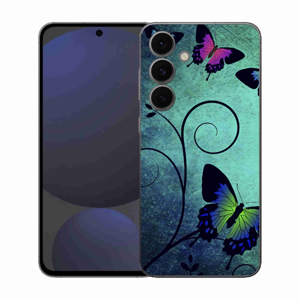 Gélový kryt mmCase na Samsung Galaxy S25 FE - farební motýle