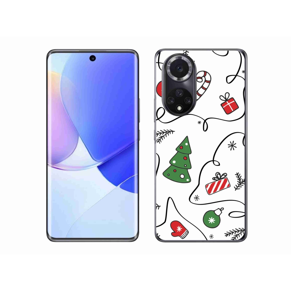 Gélový kryt mmCase na Huawei Nova 9 - vianočné motívy