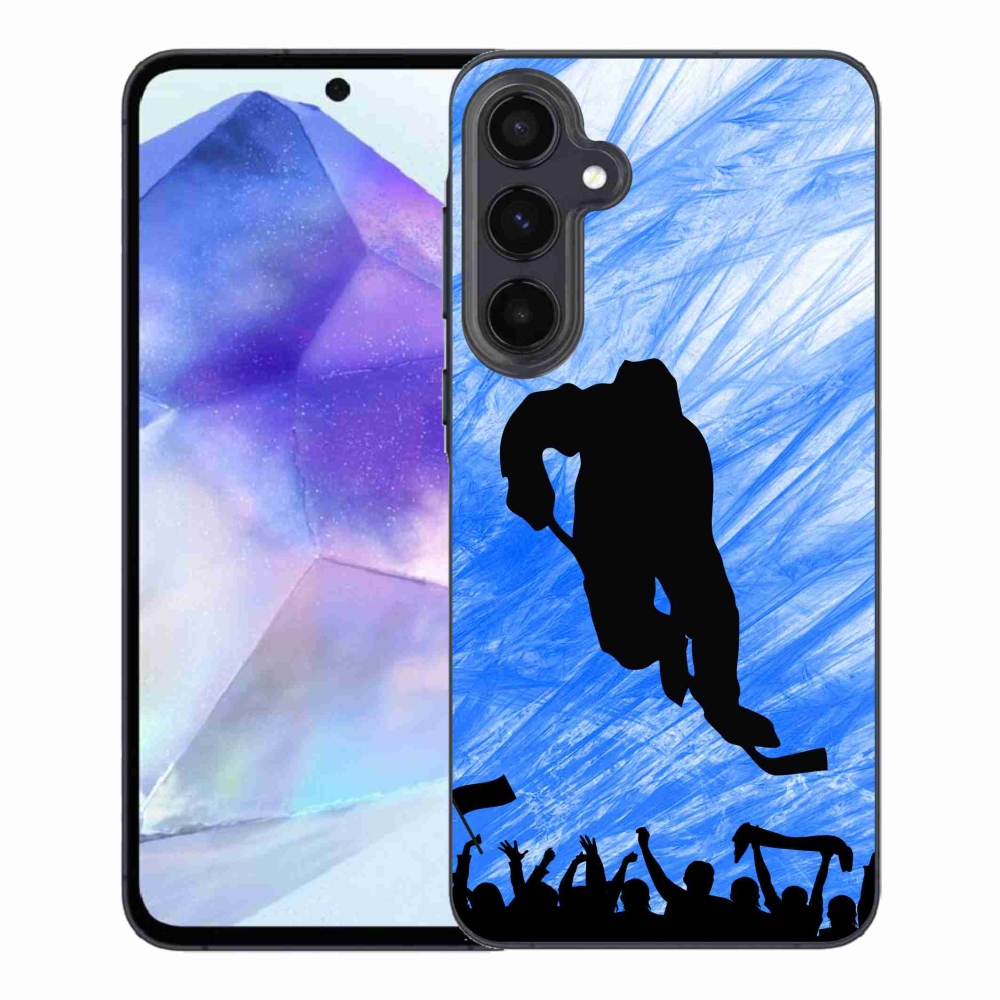 Gélový kryt mmCase na Samsung Galaxy A55 5G - hokejový hráč