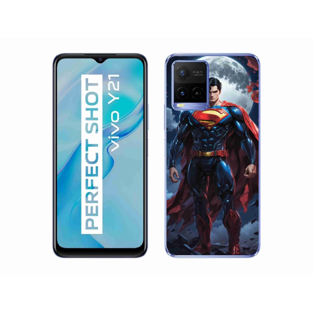 Gélový kryt mmCase na Vivo Y21/Y21s/Y33s - superman