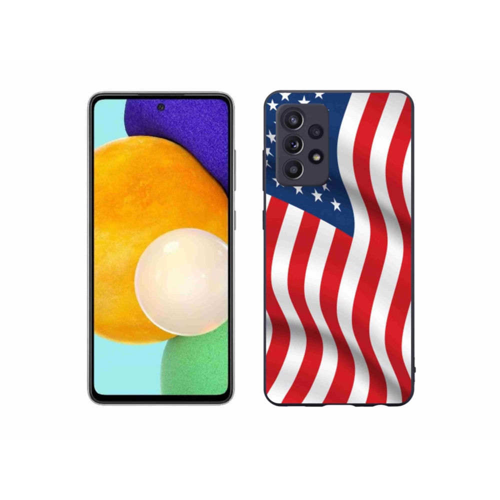 Gélový kryt mmCase na mobil Samsung Galaxy A52 / A52 5G - USA vlajka