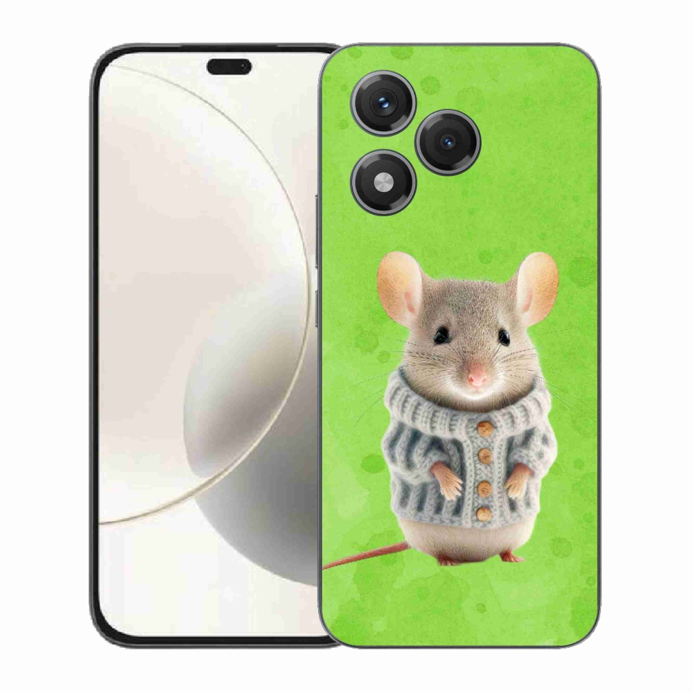 Gélový kryt mmCase na Honor 400 Lite - myška vo svetri