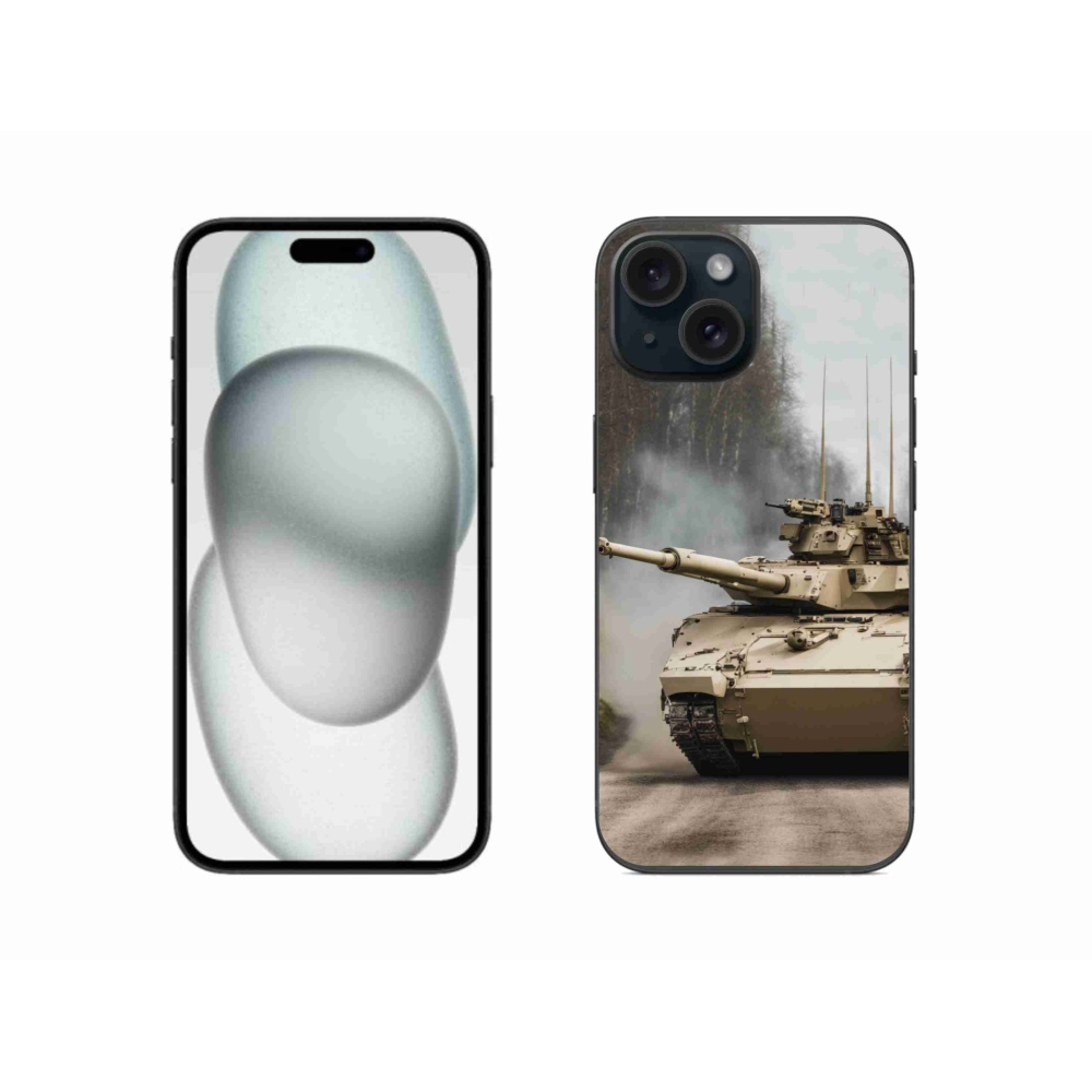 Gélový kryt mmCase na iPhone 15 - tank 1