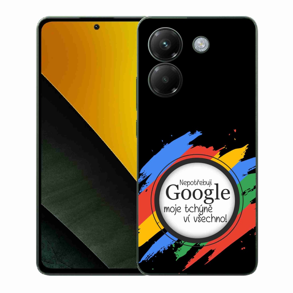 Gélový kryt mmCase na Xiaomi Poco M7 Pro 5G - svokra vie všetko čierne pozadie