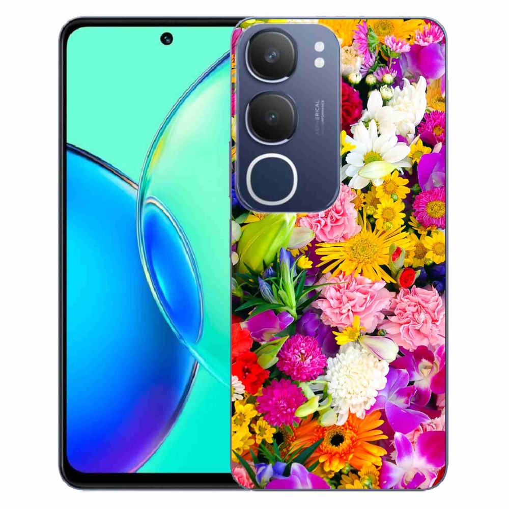 Gélový kryt mmCase na Vivo Y19s - kvety 12