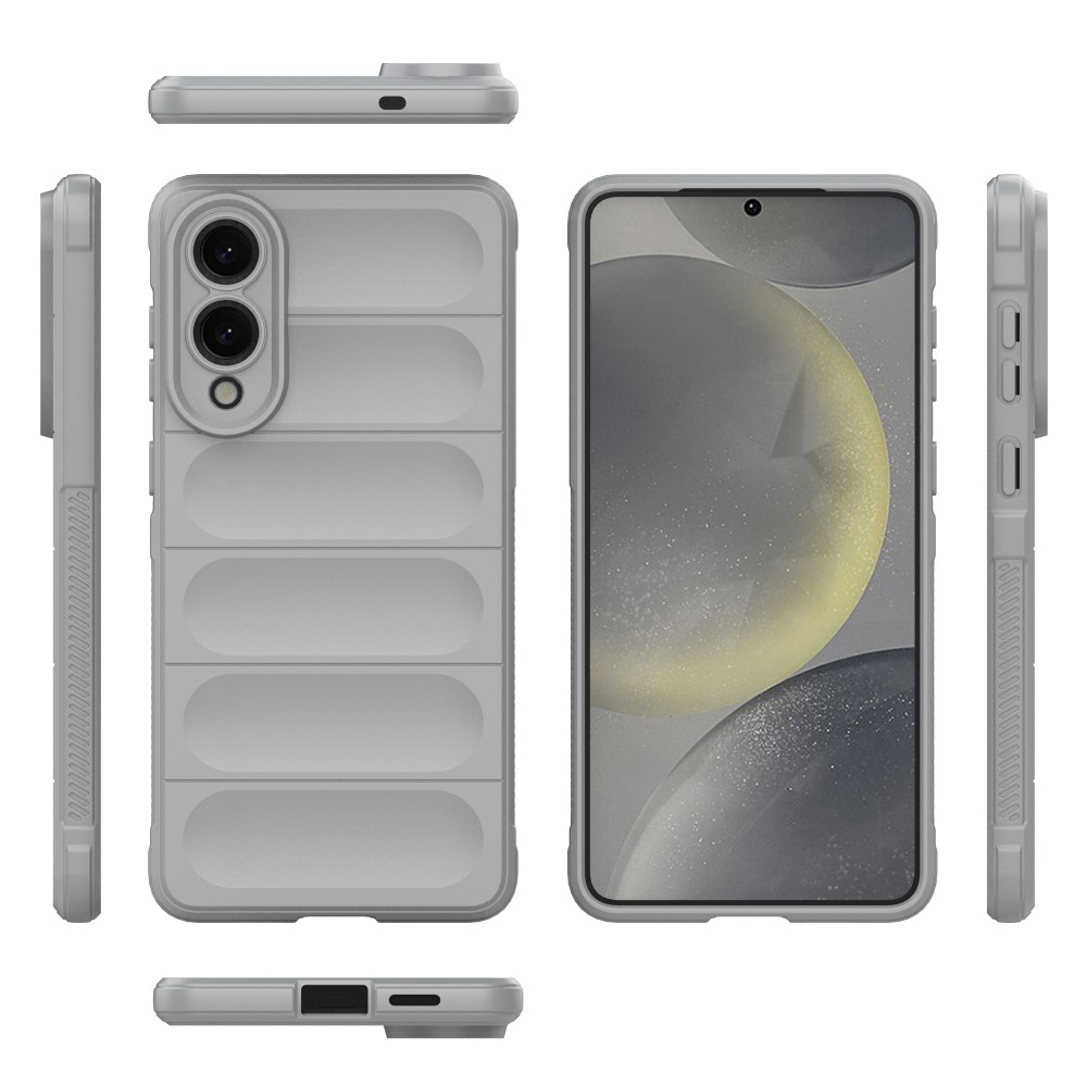 Rugg odolný gélový obal na Samsung Galaxy S25 Edge - svetlosivý