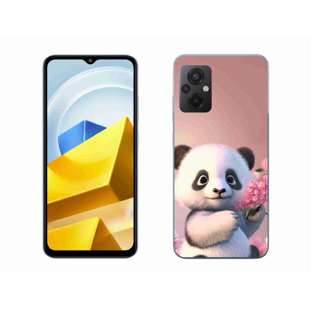 Gélový kryt mmCase na Xiaomi Poco M5 4G - roztomilá panda