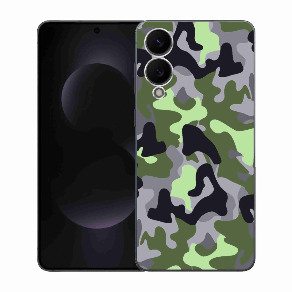 Gélový kryt mmCase na Samsung Galaxy S25 Edge - maskáčový vzor 7