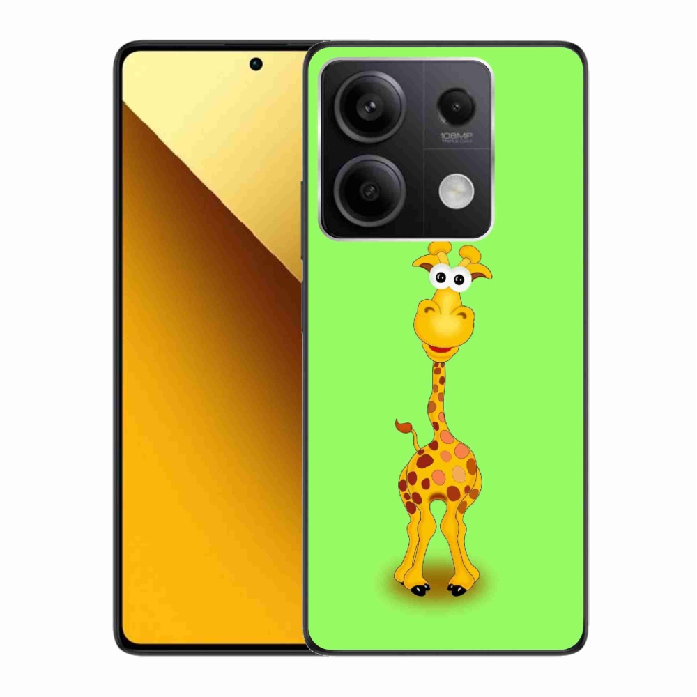 Gélový kryt mmCase na Xiaomi Redmi Note 13 5G - kreslená žirafa
