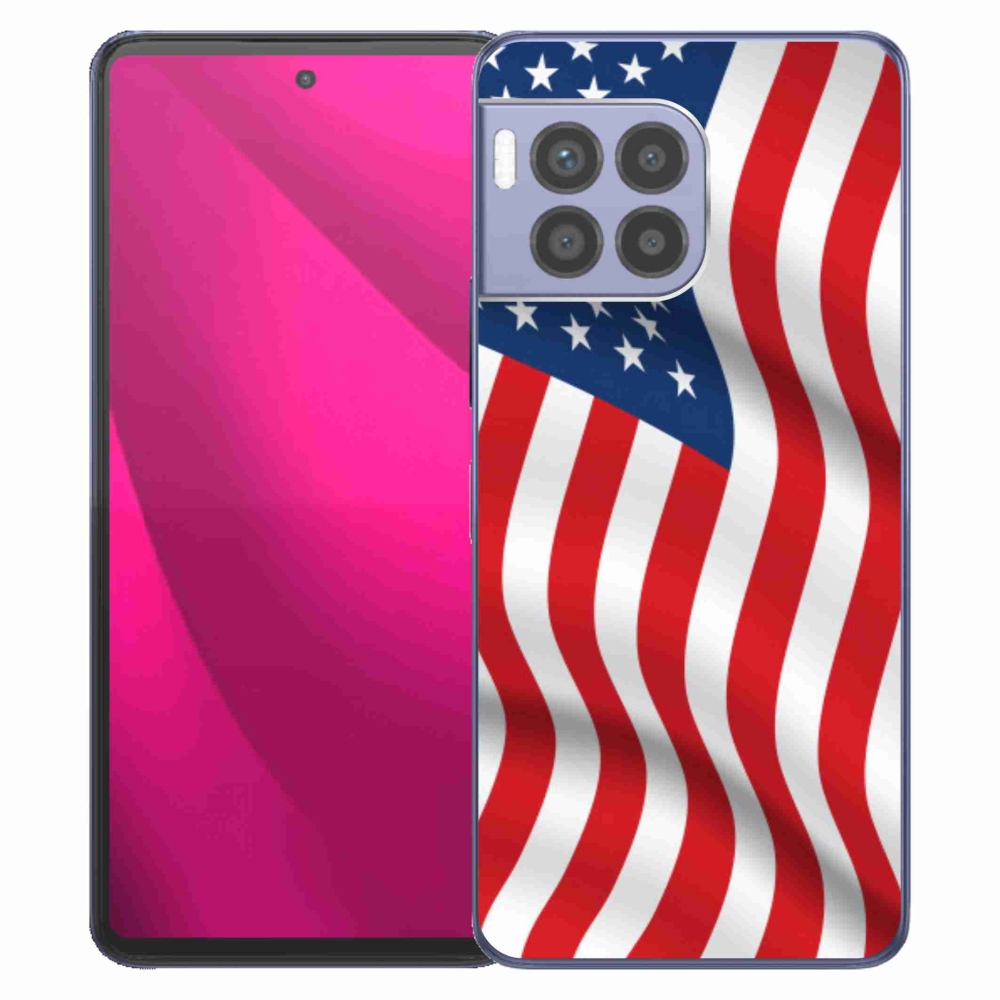 Gélový kryt mmCase na T-Mobile T Phone 2 Pro - USA vlajka