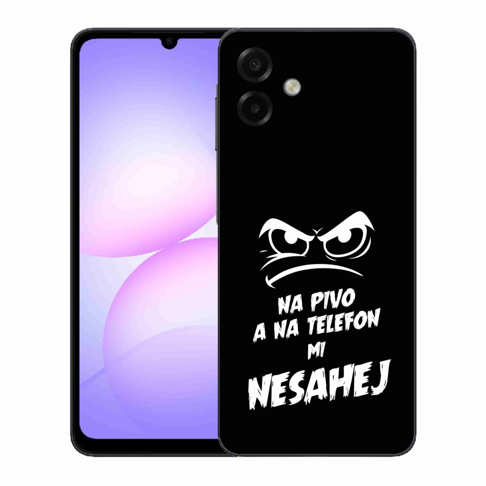 Gélový kryt mmCase na Samsung Galaxy A07 4G - pivný motív 2 čierne pozadie
